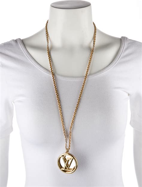 louis vuitton gold chain|Louis Vuitton necklace with diamond.